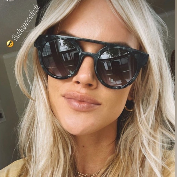 Anthropologie Accessories - KOMONO Sunglasses Dreyfuss Black Marble NEW UV400 acetate